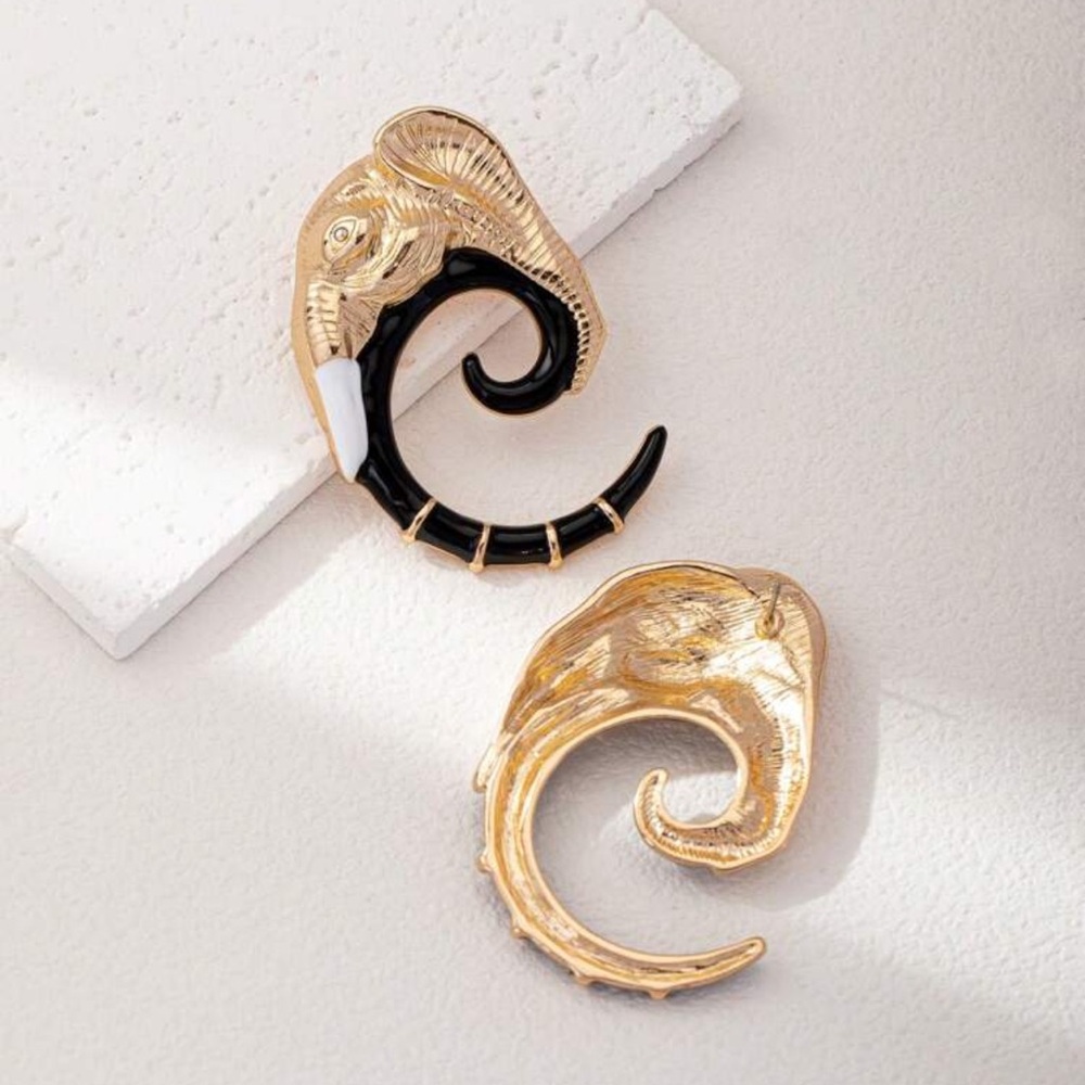 Elephant earrings - Picture 4 of 4